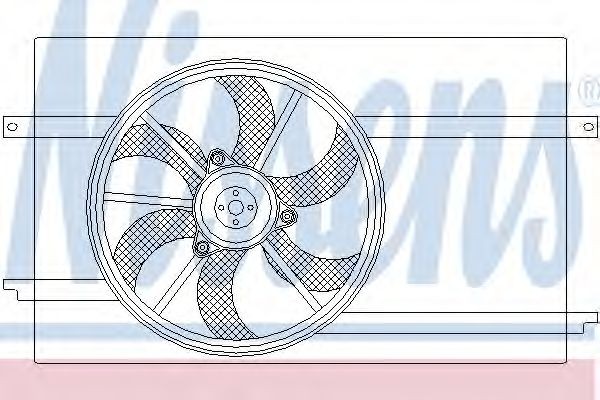 NISSENS Fan, radiator Article number: 85590 cheaply