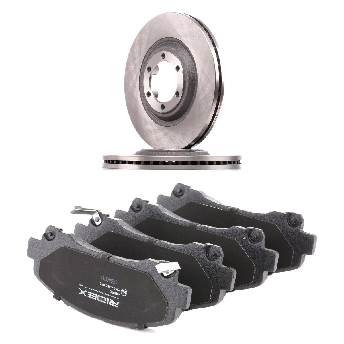 RIDEX Brake discs and pads set Article number: 3405B2844 cheaply