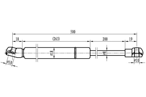 MAPCO Bonnet strut Article number: 20958 cheaply