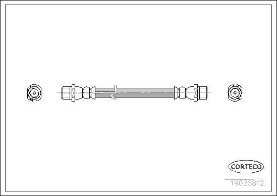CORTECO Brake hose Article number: 19026812 cheaply