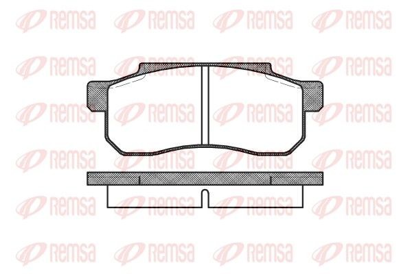 REMSA Brake pad set Article number: 0203.00 cheaply