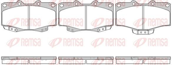 REMSA Brake pad set Article number: 0315.04 cheaply
