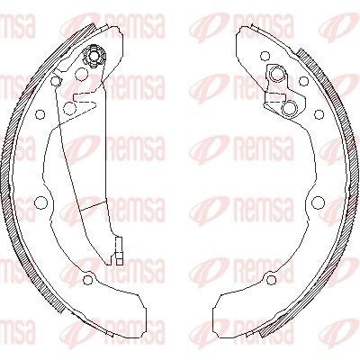 REMSA Brake Shoe Set Article number: 4048.00 cheaply