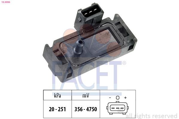 FACET Air Pressure Sensor, height adaptation Article number: 10.3006 cheaply