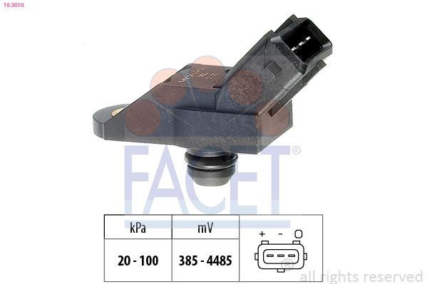 FACET Air Pressure Sensor, height adaptation Article number: 10.3010 cheaply