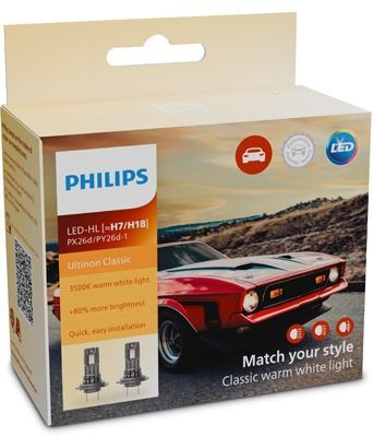PHILIPS Glödlampa, fjärrstrålkastare Artikelnummer: 11972U2510C2 billigt