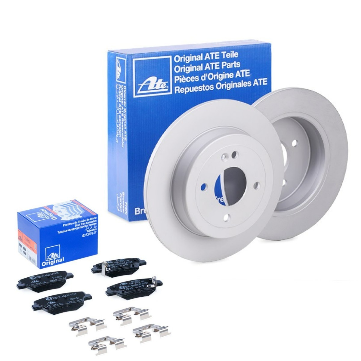 ATE Brake discs and pads set Article number: ATE3405N0124 cheaply