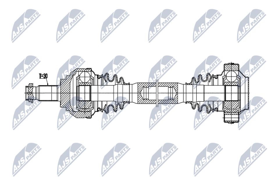 NTY Drive shaft Article number: NPW-BM-216 cheaply