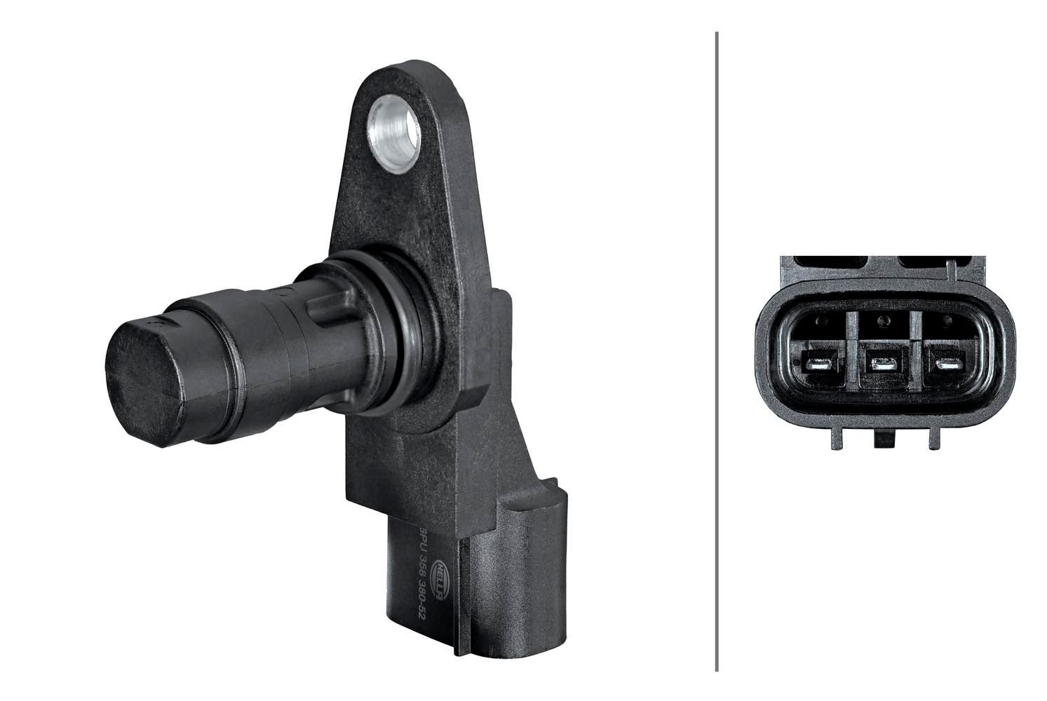HELLA Camshaft position sensor Article number: 6PU 358 380-521 cheaply