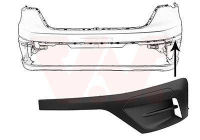 VAN WEZEL Bumper moulding Article number: 4423581 cheaply