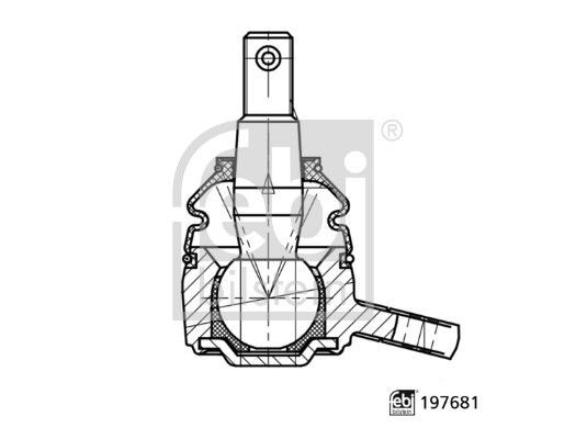 FEBI BILSTEIN Ball Joint Article number: 197681 cheaply