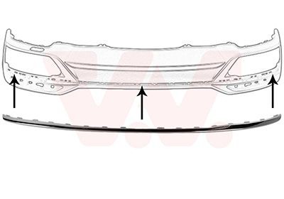 VAN WEZEL Bumper moulding Article number: 0393550 cheaply
