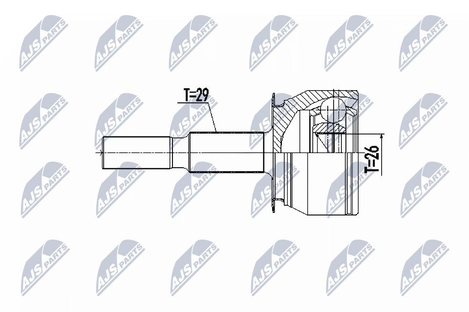 NTY Joint kit, drive shaft Article number: NPZ-NS-099 cheaply