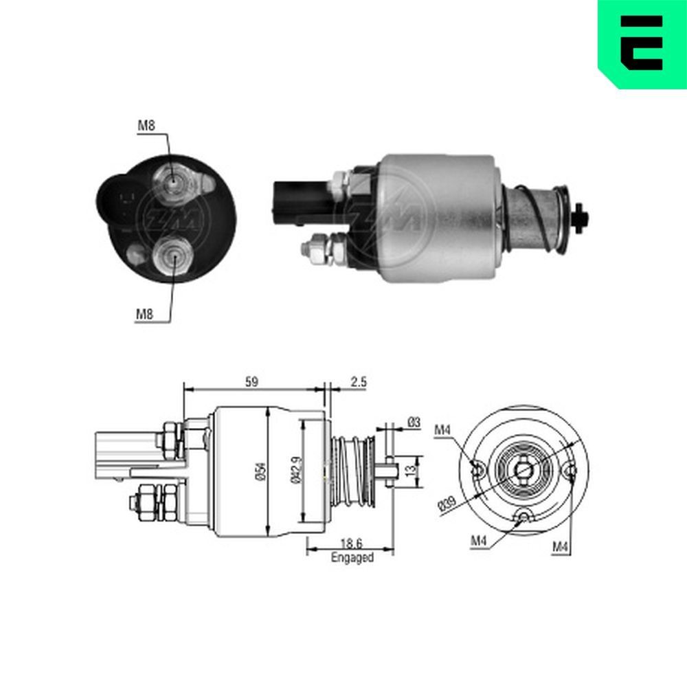 ERA Starter solenoid Article number: ZM1498 cheaply