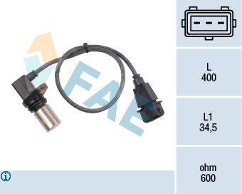 FAE RPM Sensor, engine management Article number: 79072 cheaply