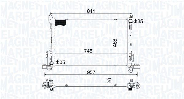 MAGNETI MARELLI Water pump Article number: 352316171574 cheaply