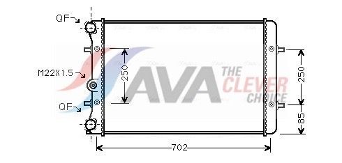 AVA COOLING SYSTEMS Radiatore motore Numero articolo: AI2155 poco costoso