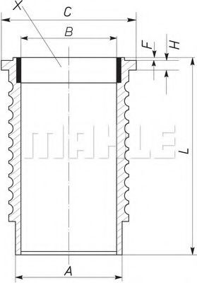 MAHLE ORIGINAL Cylinder Sleeve Article number: 061 WN 16 cheaply