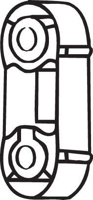 BOSAL Rubber Strip, exhaust system Article number: 255-208 cheaply