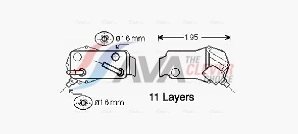 AVA COOLING SYSTEMS Automatic transmission oil cooler Article number: BW3351 cheaply