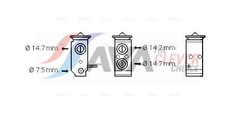 AVA COOLING SYSTEMS AC expansion valve Article number: KA1195 cheaply
