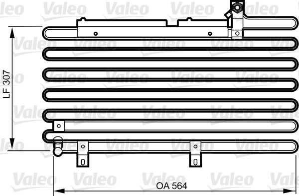 VALEO Air conditioning condenser Article number: 814295 cheaply