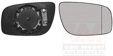 VAN WEZEL Backspegelglas Artikelnummer: 3043838 billigt