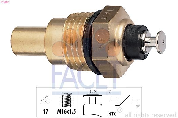 FACET Sensor, coolant temperature Article number: 7.3067 cheaply
