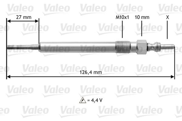 VALEO Glow plug Article number: 345183 cheaply