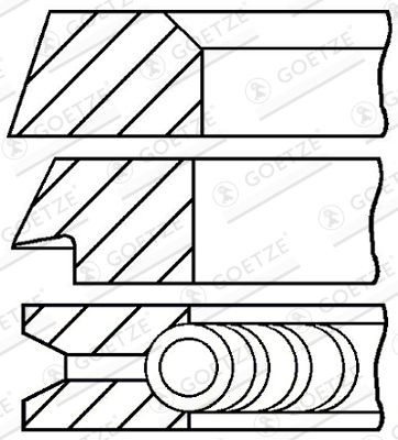 GOETZE ENGINE Piston Ring Kit Article number: 08-394600-00 cheaply