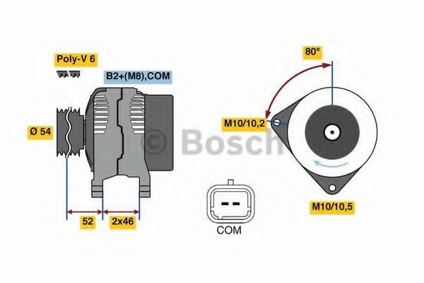 BOSCH Alternator Article number: 0 986 048 360 cheaply