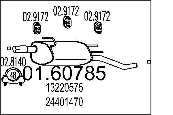 MTS Lõppsummuti Artikli number: 01.60785 soodsalt