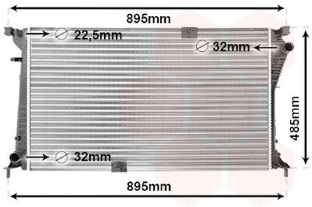 VAN WEZEL Engine radiator Article number: 43002490 cheaply