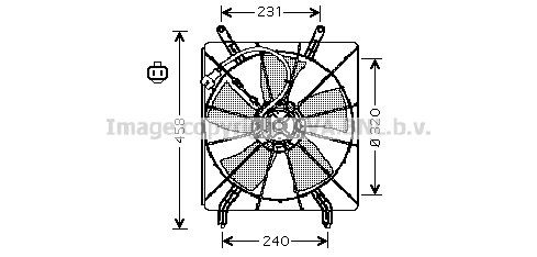 PRASCO Fan, radiator Article number: HD7513 cheaply