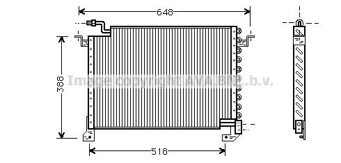 PRASCO Air conditioning condenser Article number: MZ5121 cheaply
