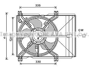 PRASCO Fan, radiator Article number: SZ7511 cheaply