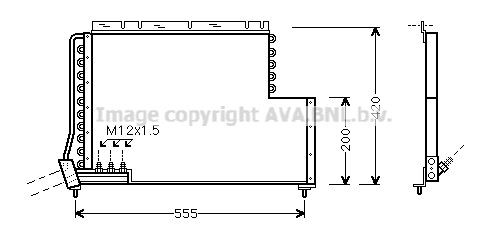 PRASCO Air conditioning condenser Article number: VO5078 cheaply
