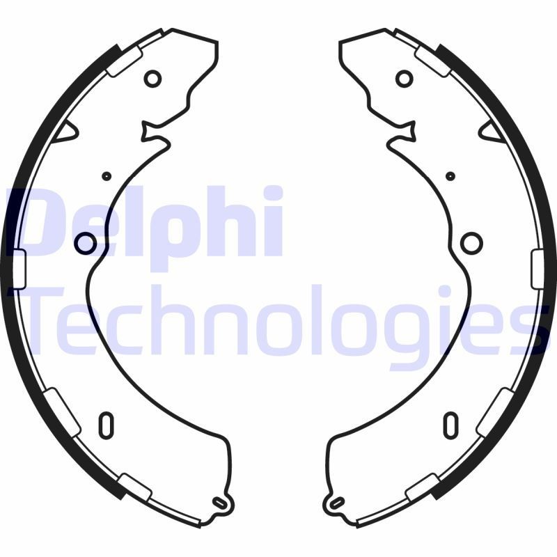 DELPHI Brake Shoe Set Article number: LS2063 cheaply