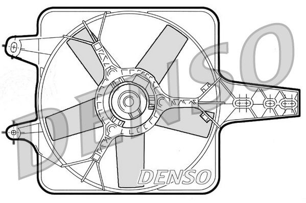 DENSO Fan, radiator Article number: DER09072 cheaply