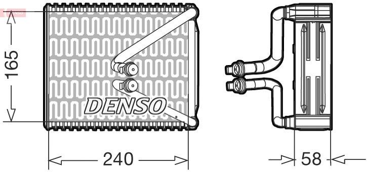 DENSO Air conditioning evaporator Article number: DEV09080 cheaply