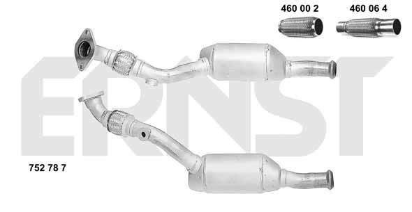 ERNST Catalytic converter Article number: 752787 cheaply
