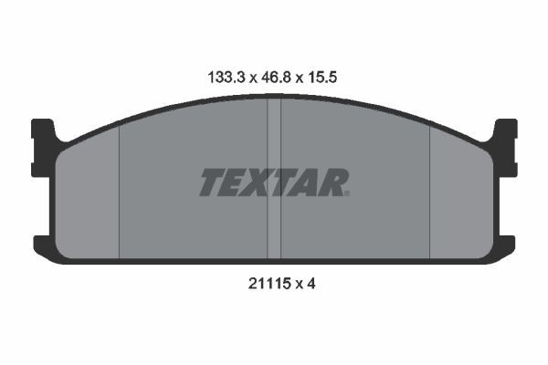 TEXTAR Brake pad set Article number: 2111501 cheaply