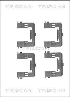 TRISCAN 8105 101655 Lisakomplekt, ketaspiduriklotsid BT-50 3.0 CDVi 4x4 (UNY0E3) 156 HP Diisel 2015