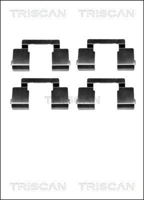 TRISCAN 8105 251596 Lisakomplekt, ketaspiduriklotsid 25 2.8 V6 Injection 136 HP Bensiin 1993