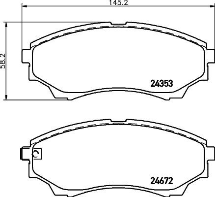 MINTEX Piduriklotsid Artikli number: MDB2778 soodsalt