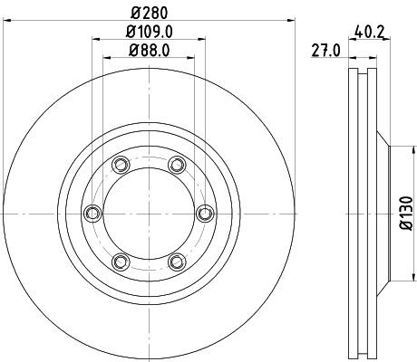 MINTEX Brake disc Article number: MDC2078 cheaply