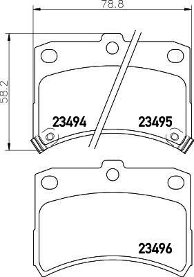 MINTEX Brake pad set Article number: MDB1986 cheaply