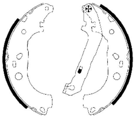 TEXTAR Brake Shoe Set Article number: 91064900 cheaply