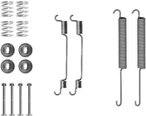 TEXTAR 97012200 Accessory Kit, brake shoes TRANSIT 2.4 DI RWD (F_B_, F_C_, F_A_) 120 PS Diesel 2006
