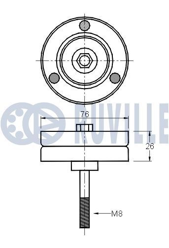 RUVILLE 3484013 Guides, timing chain SORENTO 2.5 CRDi 178 PS Diesel 2011